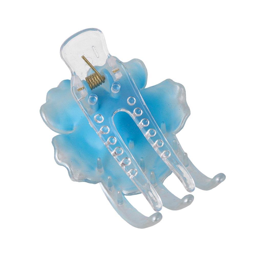 Translucent Hibiscus Hair Claw Clip