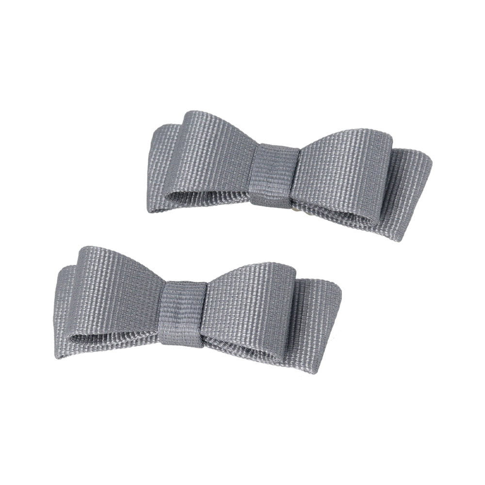 Mini Grosgrain Bow Hair Clip Set