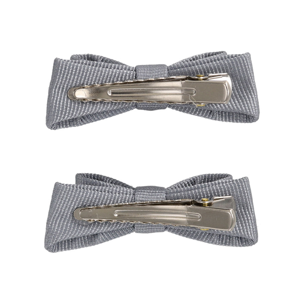 Mini Grosgrain Bow Hair Clip Set