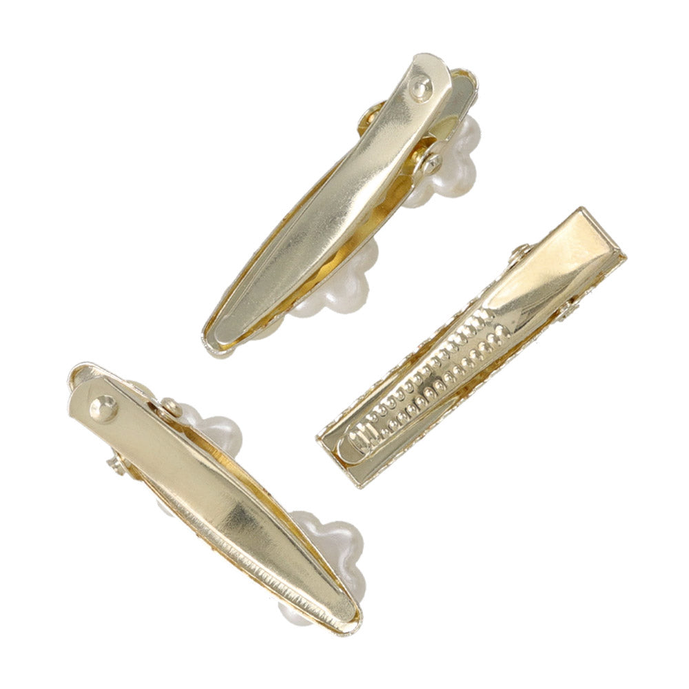 Pearlescent Flower Hair Clip Pack