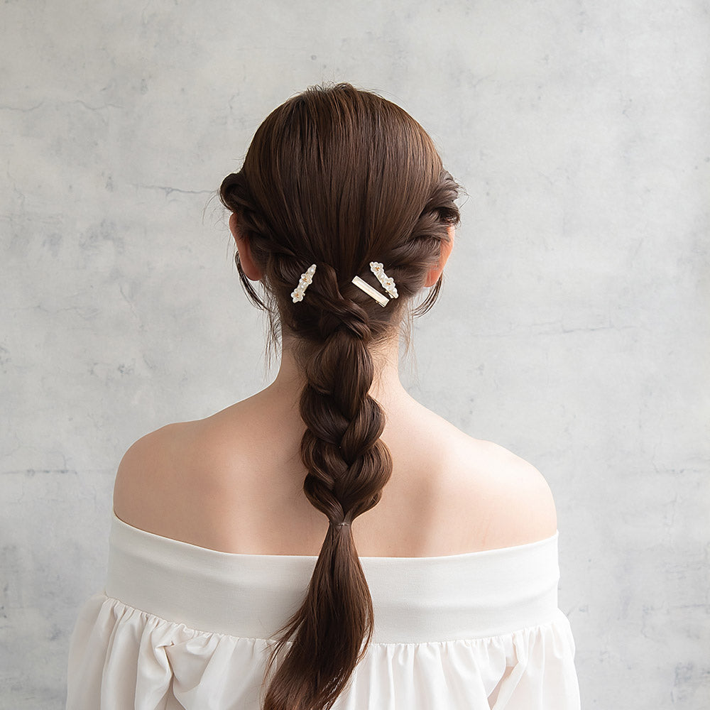 Pearlescent Flower Hair Clip Pack - osewaya