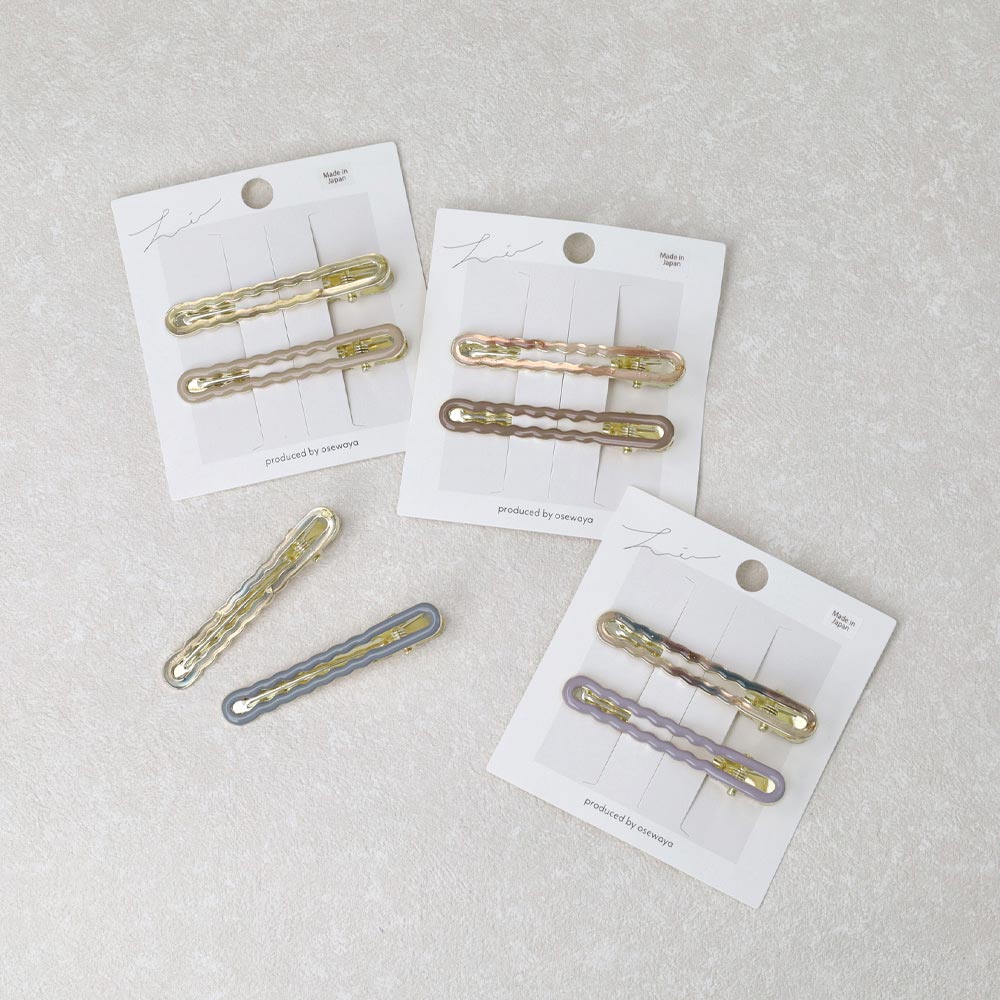Wavy Rectangle Pinch Clip Set