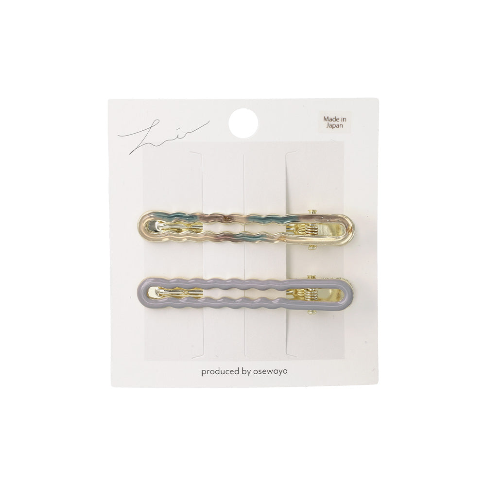Wavy Rectangle Pinch Clip Set