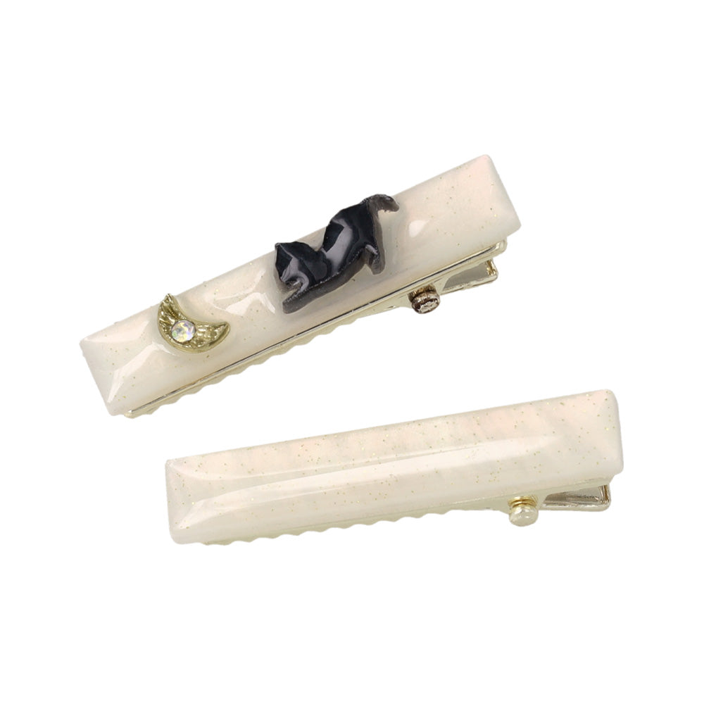 Cat and Moon Mini Pinch Clip Set