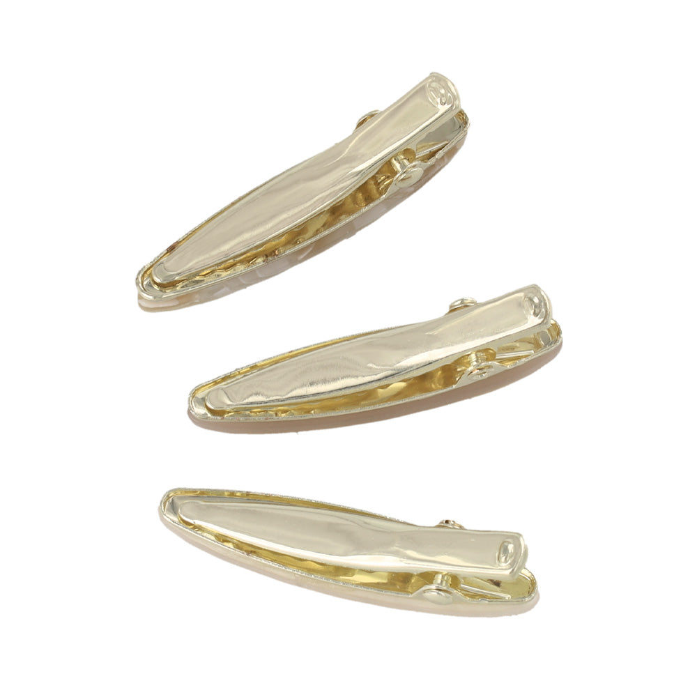 Oval Marble Mini Pinch Clip Set