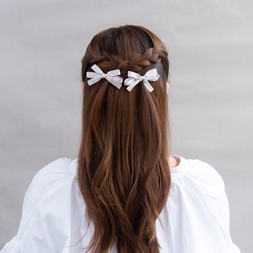 Thin Bow Hair Cip Set