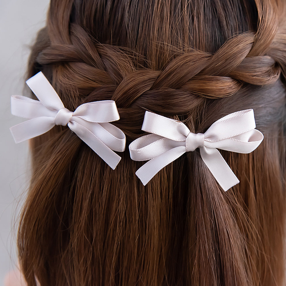 Thin Bow Hair Cip Set