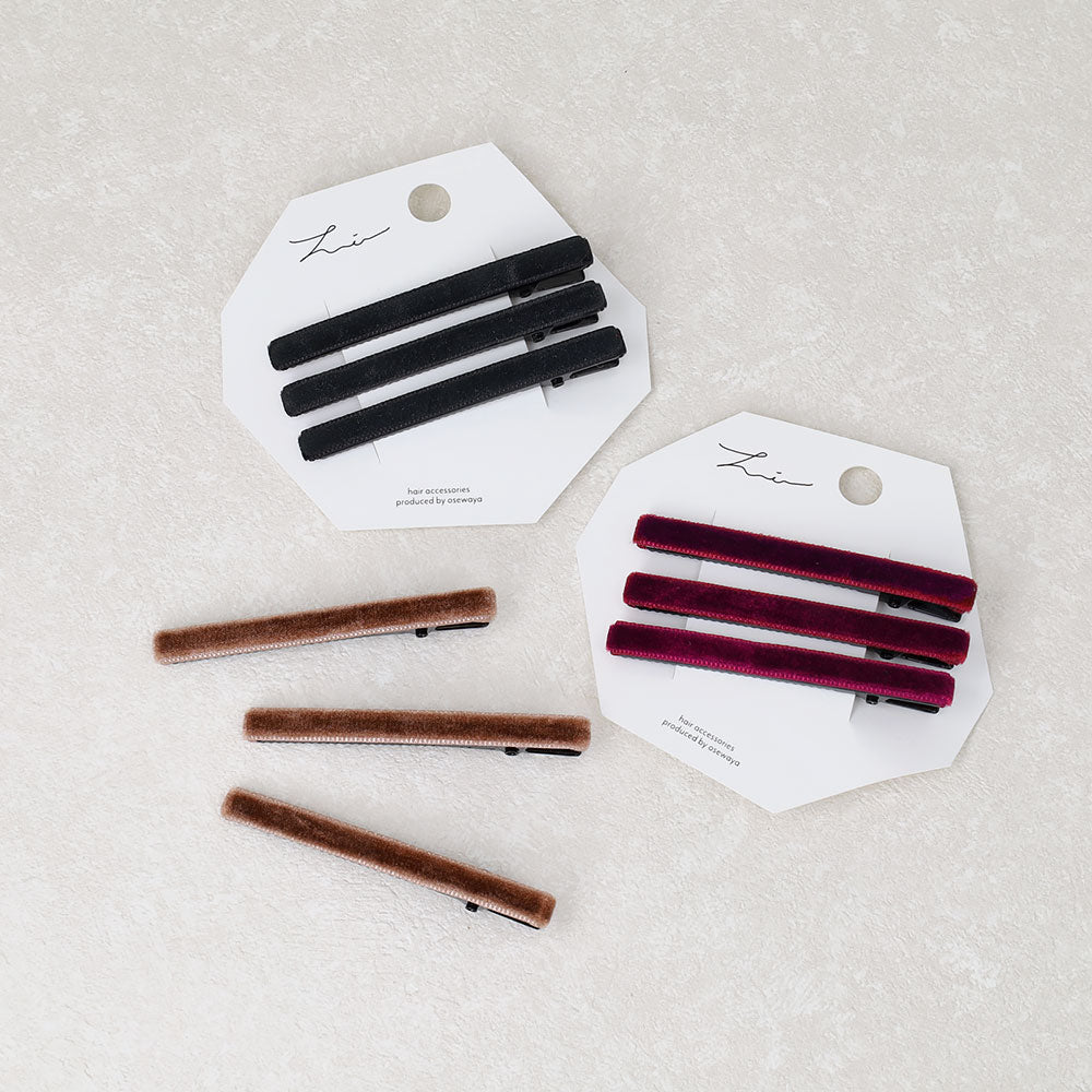 Velvet Thin Pinch Clip Pack