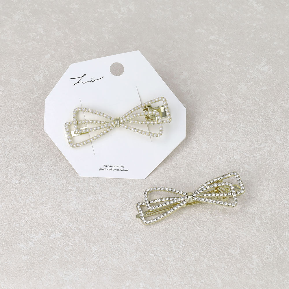 Decorative Hollow Bow Hair Clip