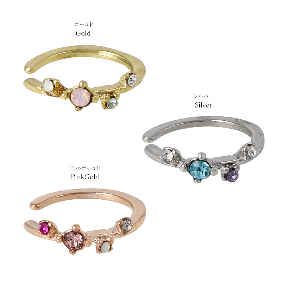 Mix Gemmed Ear Cuff