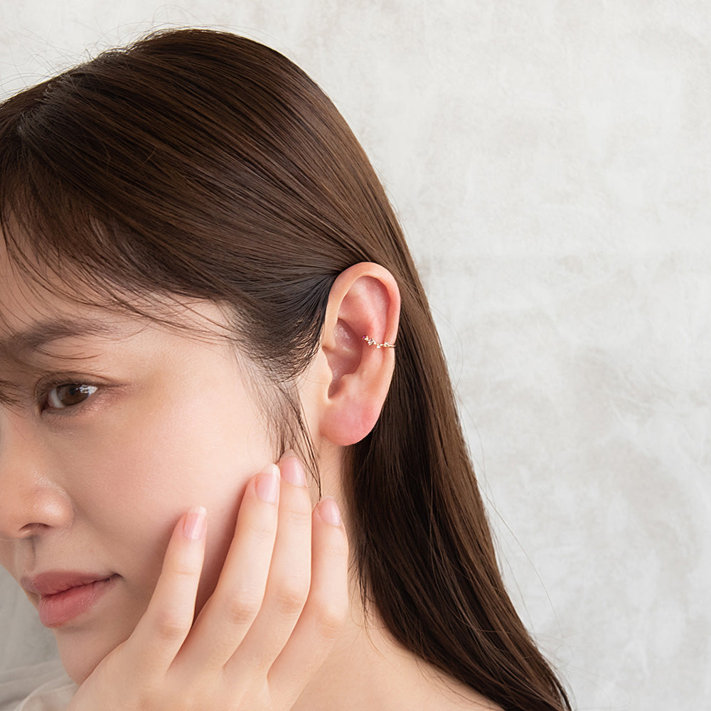 Mix Gemmed Ear Cuff
