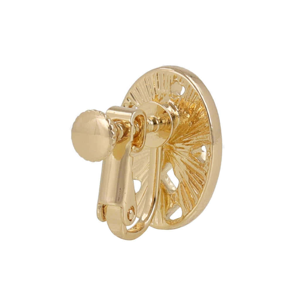 Multi Bijou Oval Clip On Earrings