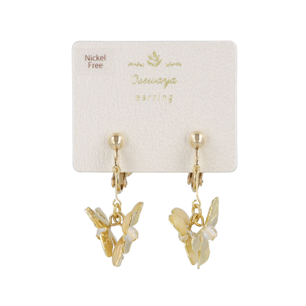 Double Contrast Flower Drop Clip Ons