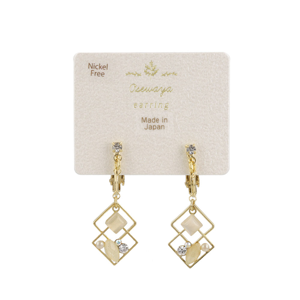 Decorative Geometric Drop Clip Ons