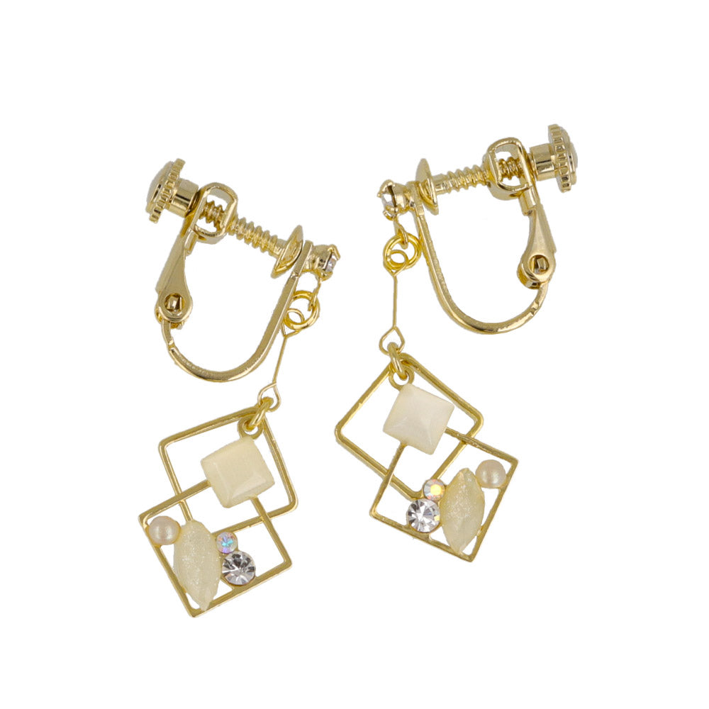 Decorative Geometric Drop Clip Ons