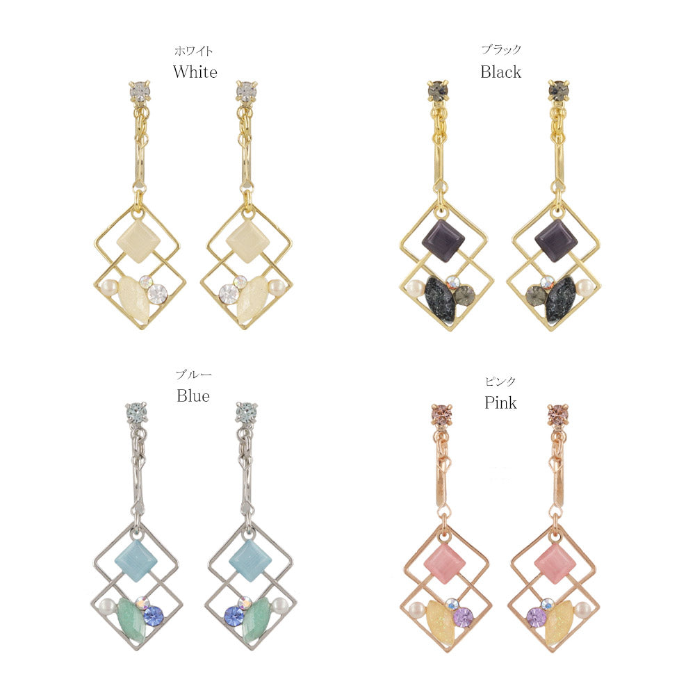 Decorative Geometric Drop Clip Ons