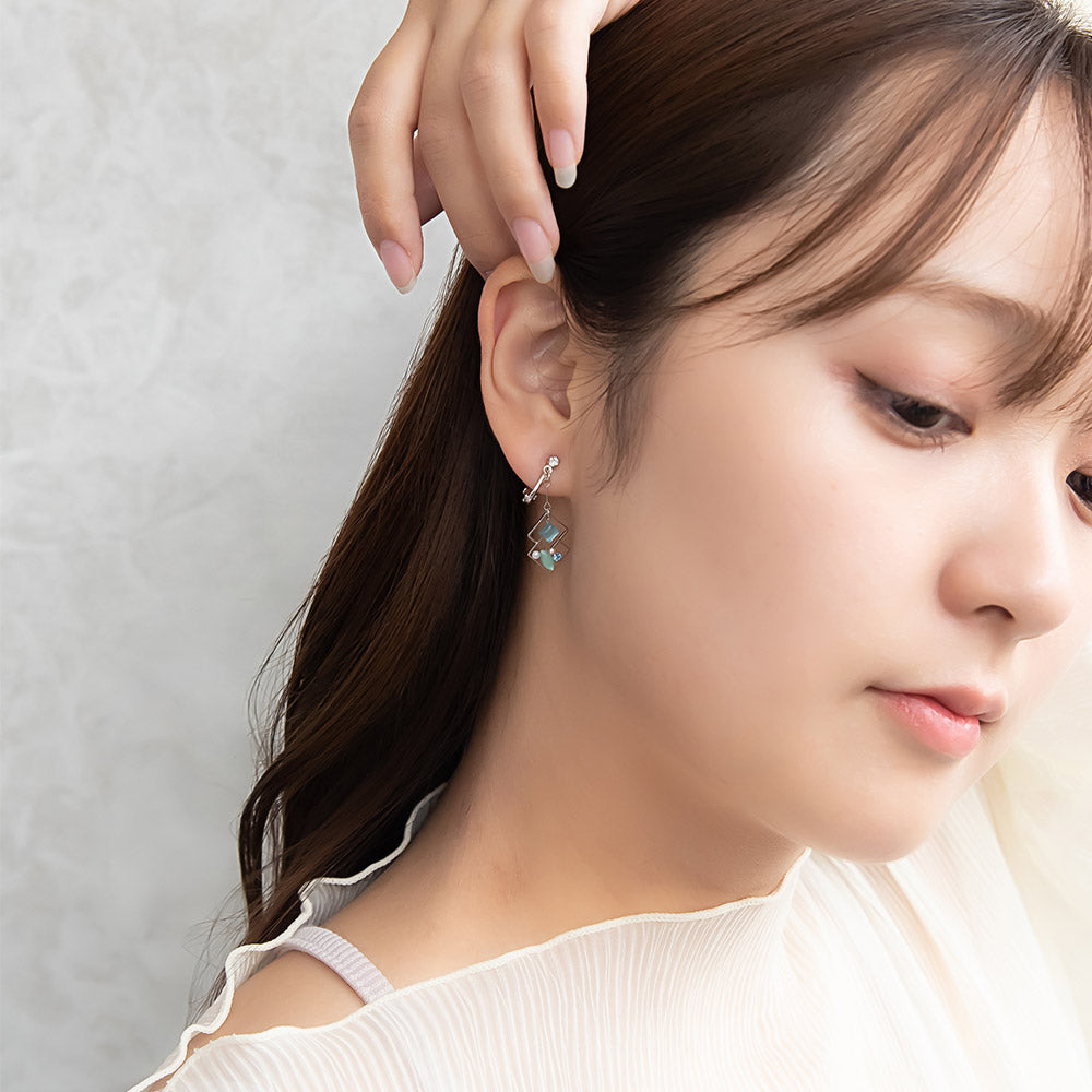 Decorative Geometric Drop Clip Ons