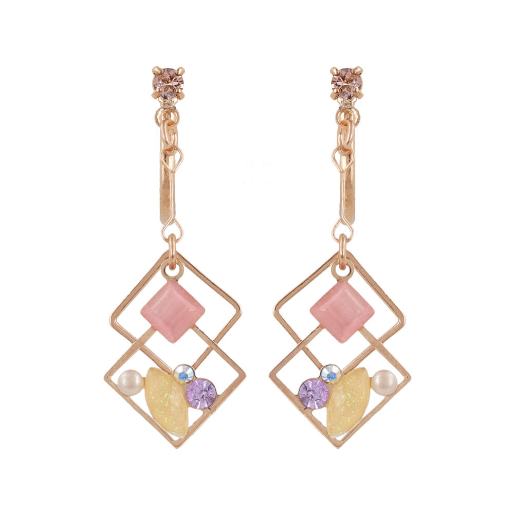 Decorative Geometric Drop Clip Ons