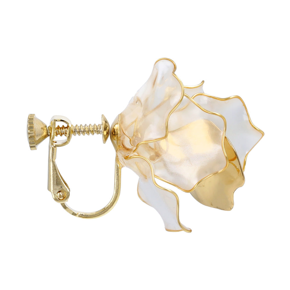 Mixed Petal Flower Clip Ons