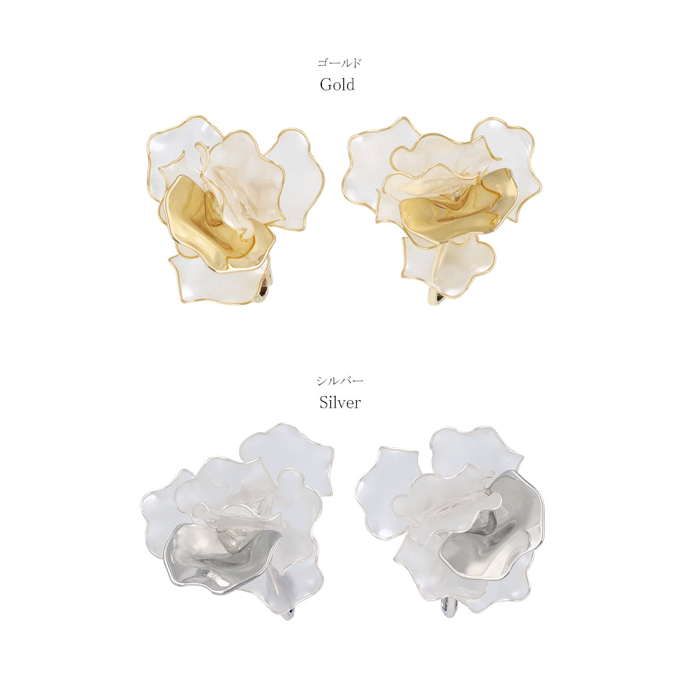 Mixed Petal Flower Clip Ons