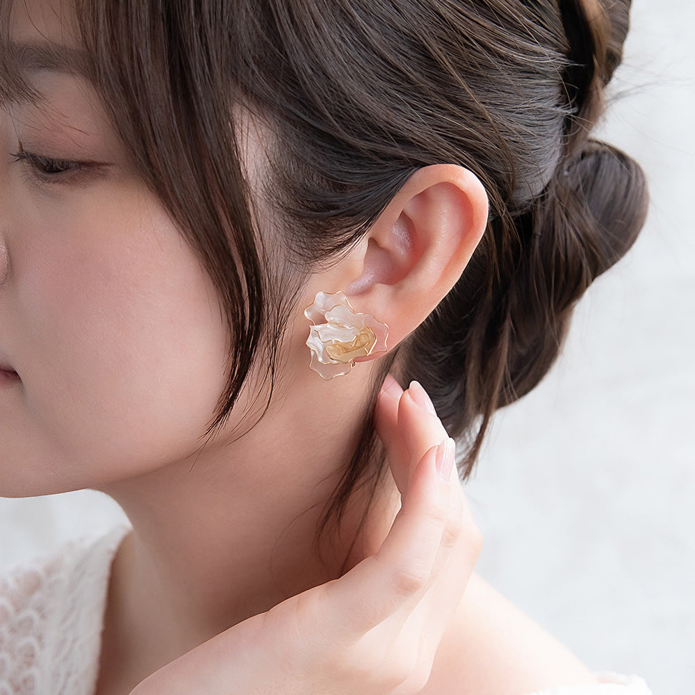 Mixed Petal Flower Clip Ons