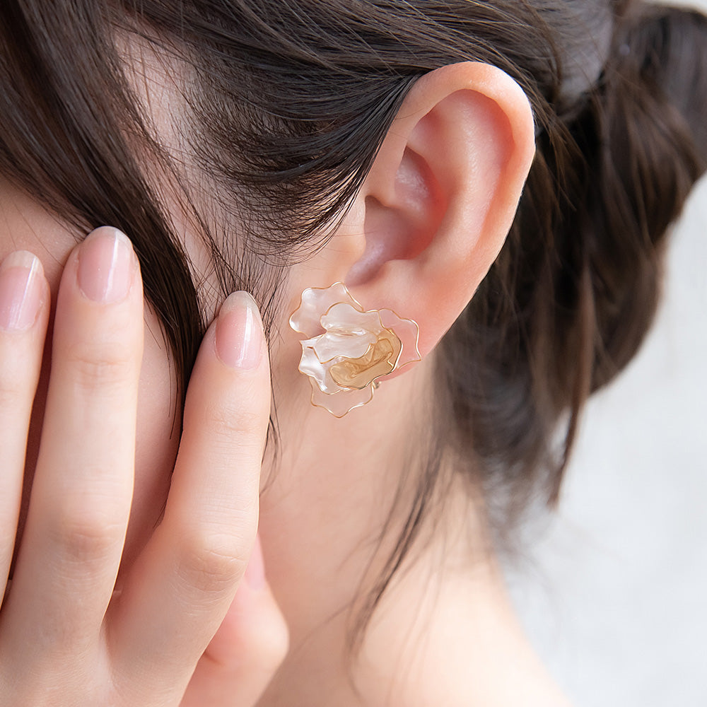 Mixed Petal Flower Clip Ons