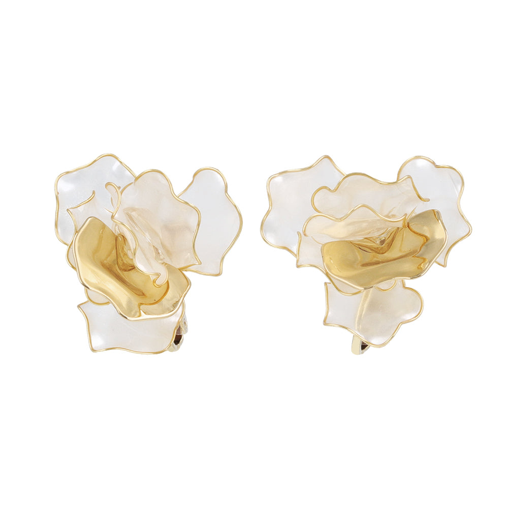 Mixed Petal Flower Clip Ons