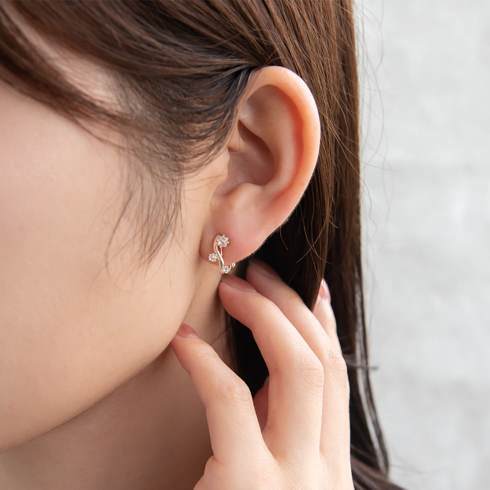 Sparkle Wavy Bar Clip Ons