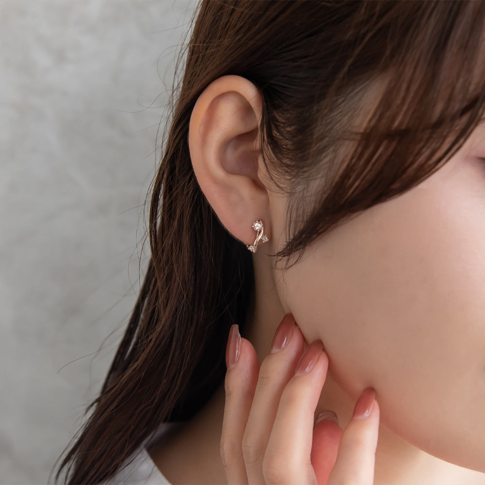 Sparkle Wavy Bar Clip Ons