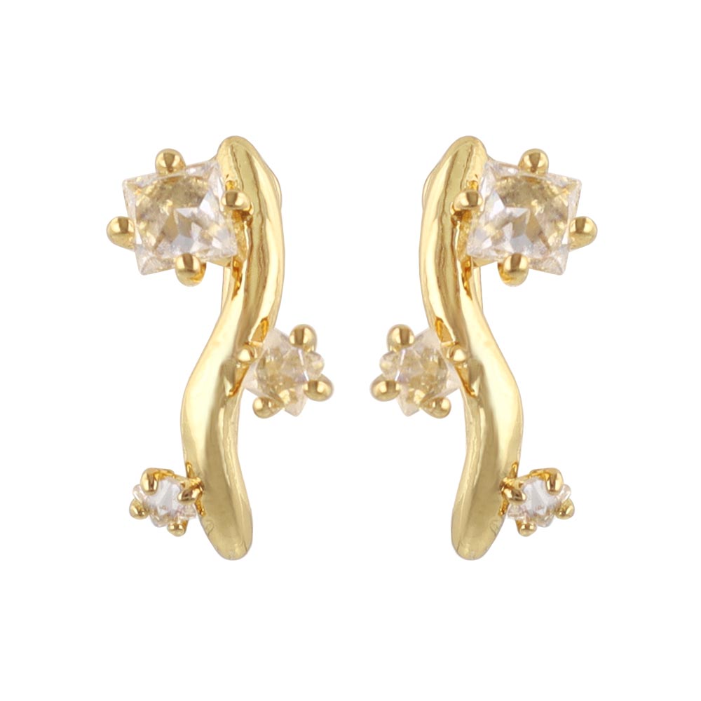 Sparkle Wavy Bar Clip Ons