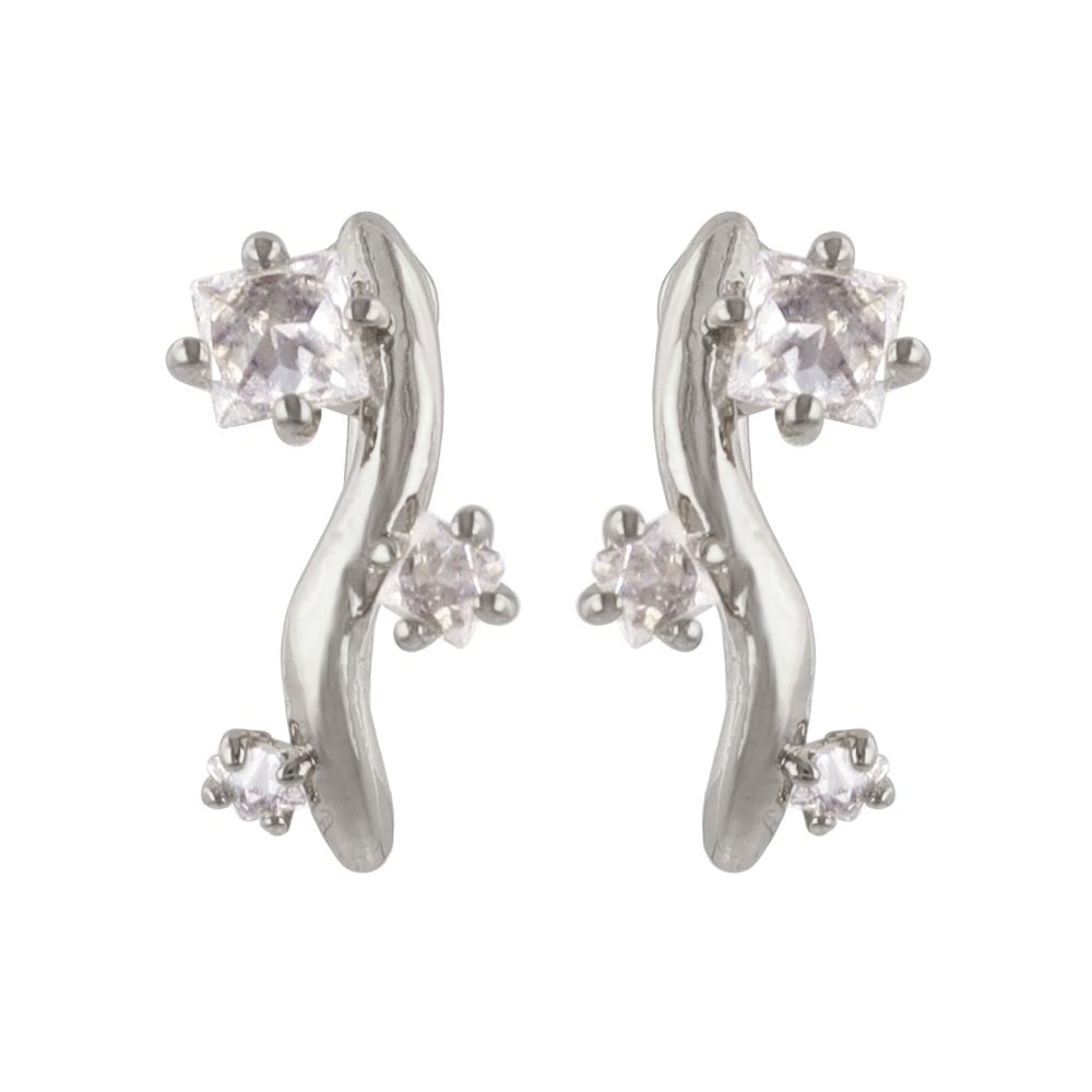 Sparkle Wavy Bar Clip Ons