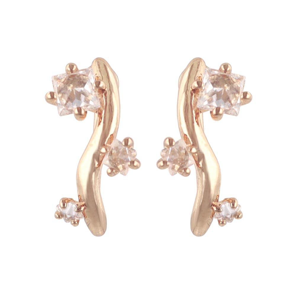 Sparkle Wavy Bar Clip Ons