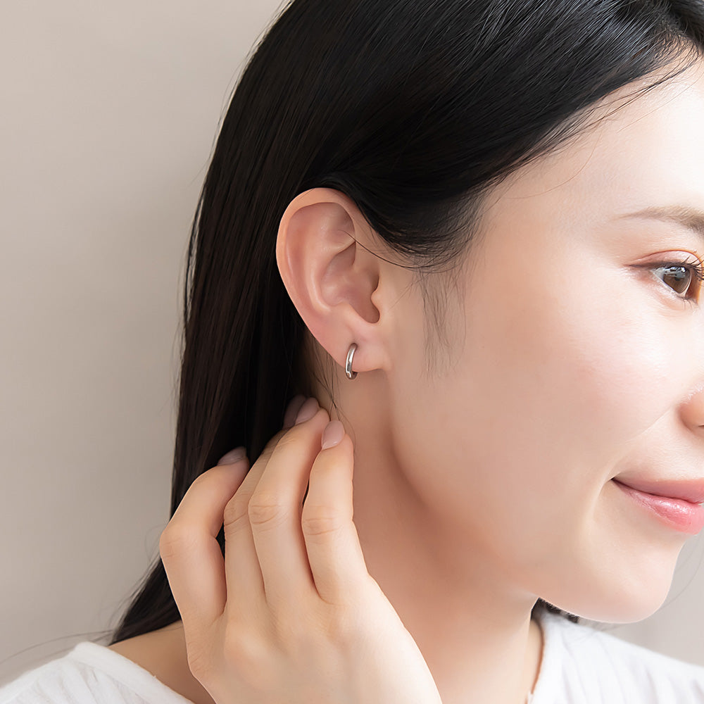 12mm Clip On Hoop Earrings