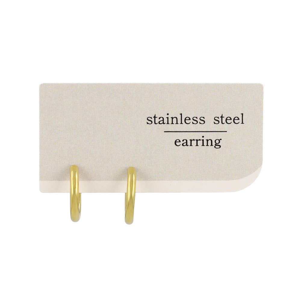 14mm Clip On Hoop Earrings