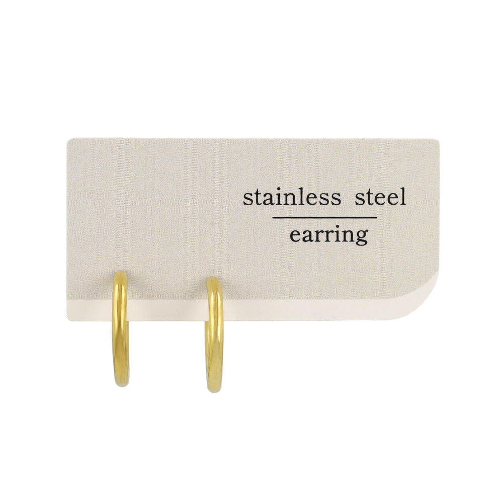 16mm Clip On Hoop Earrings