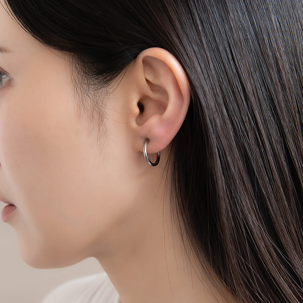 16mm Clip On Hoop Earrings