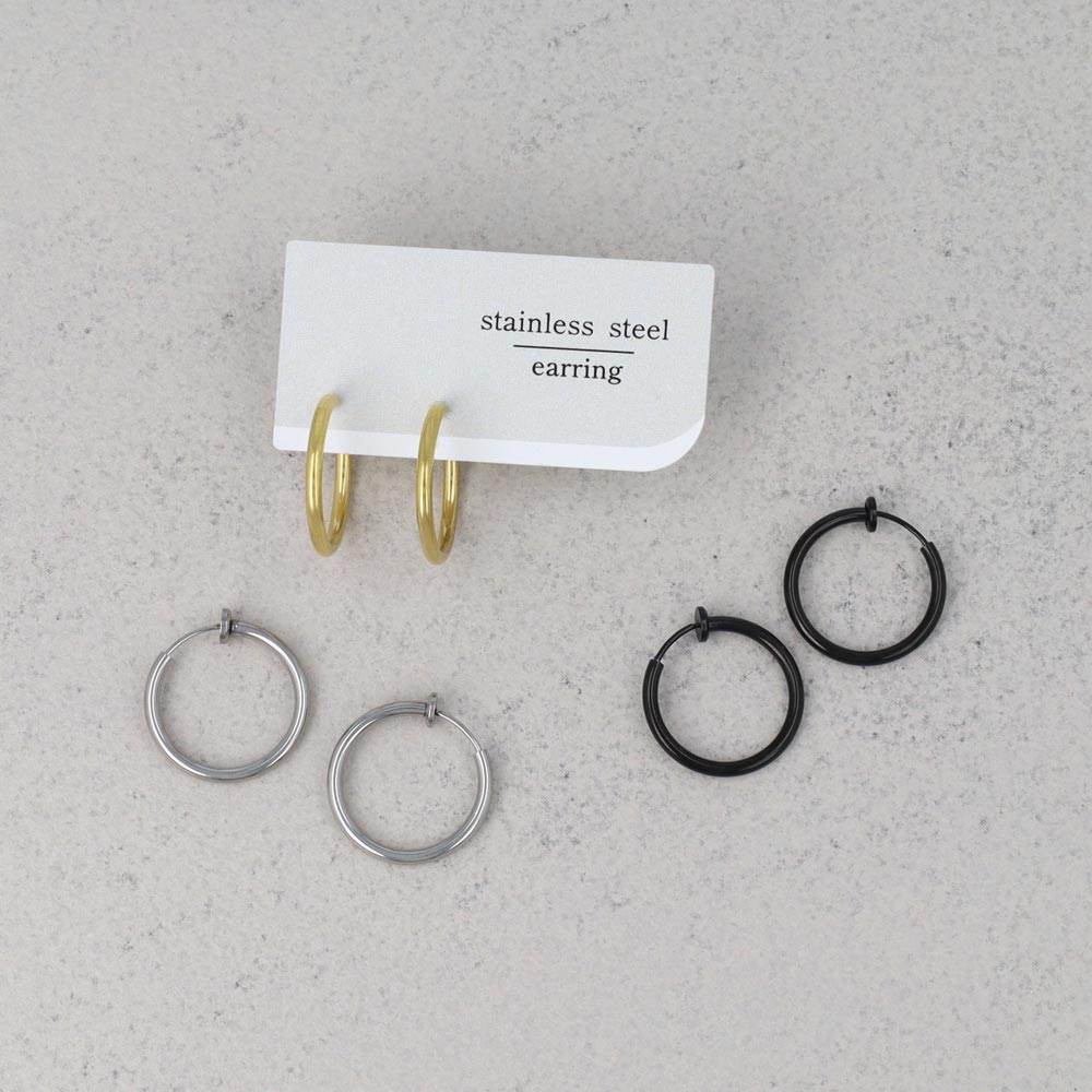 20mm Clip On Hoop Earrings