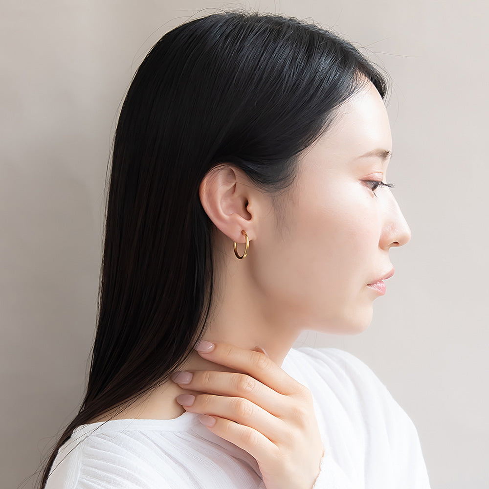 20mm Clip On Hoop Earrings