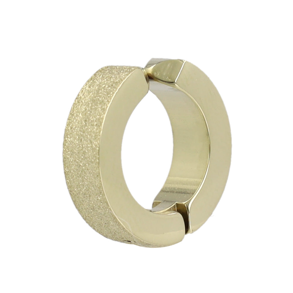 Textured Clip On Hoop Earrings