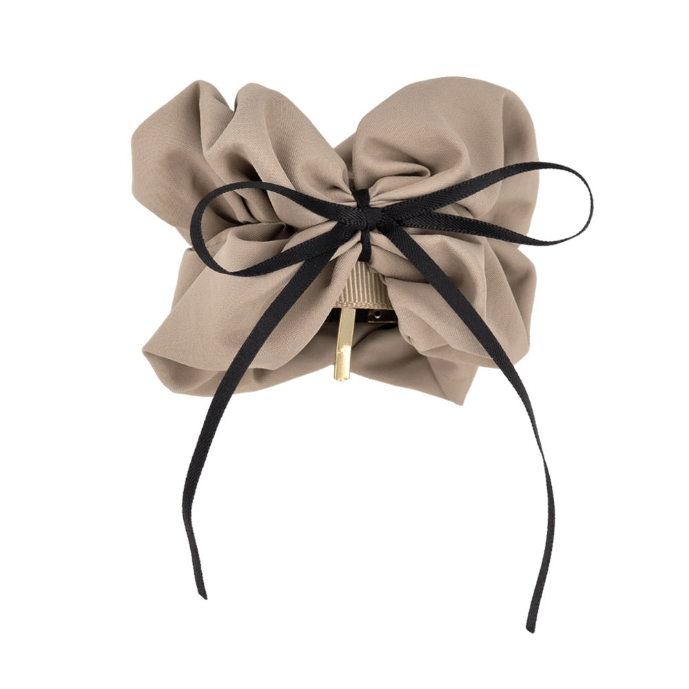 Skinny Bow Ruffle Wrap Pony Hook