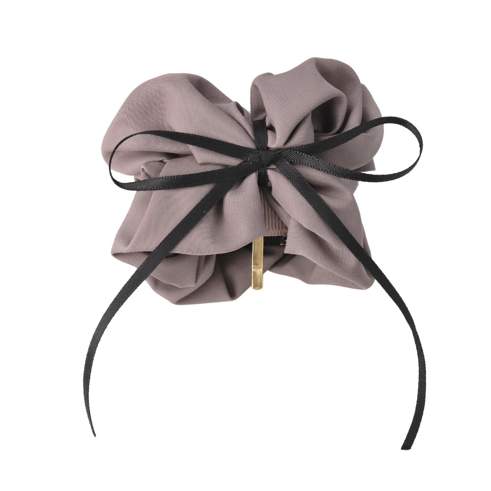 Skinny Bow Ruffle Wrap Pony Hook