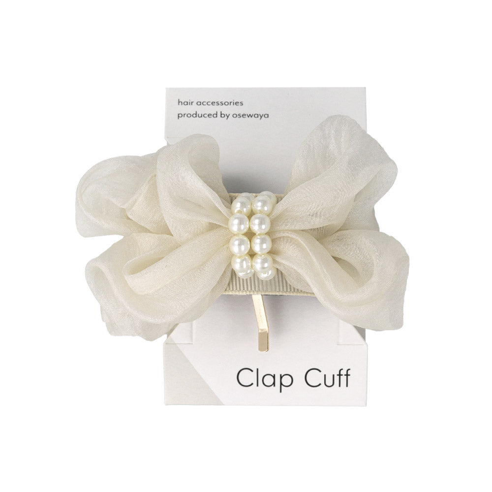 Pearlized Ruffle Wrap Pony Hook