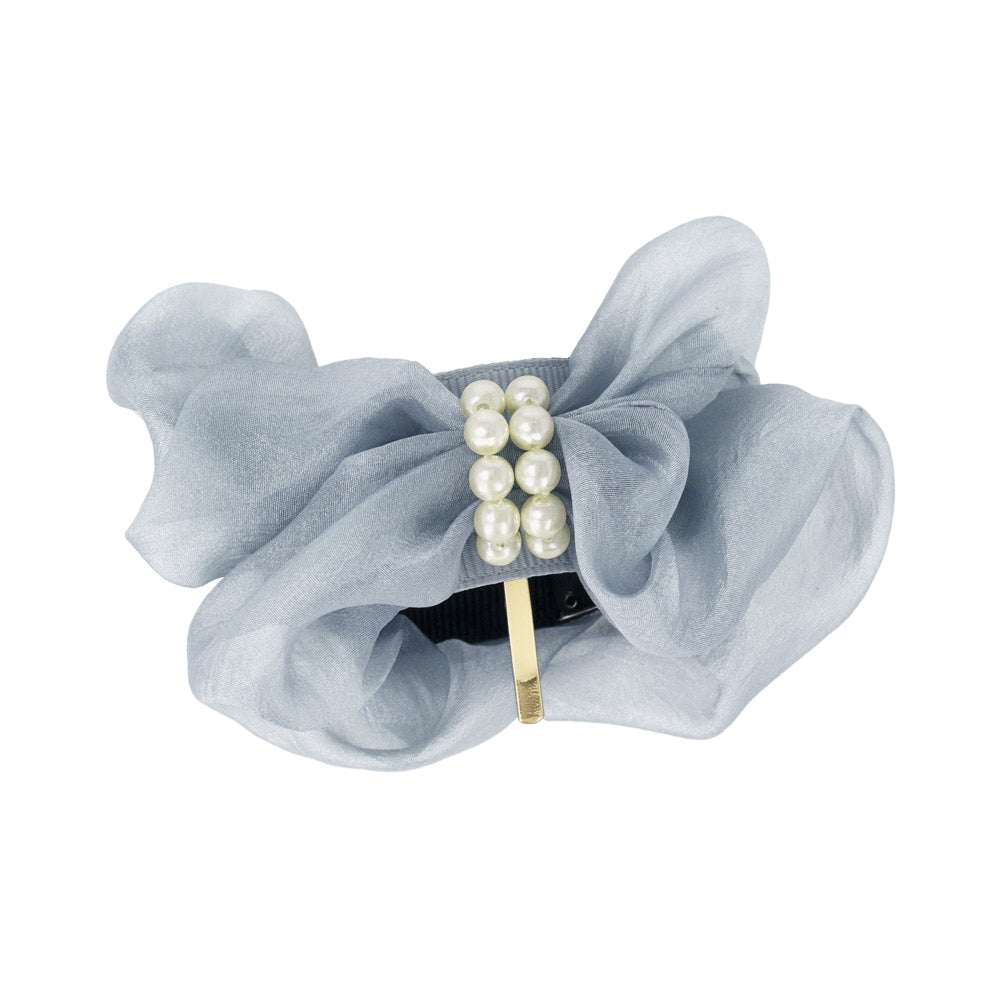 Pearlized Ruffle Wrap Pony Hook