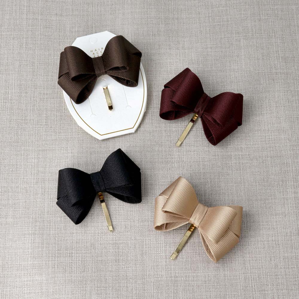 Layered Grosgrain Bow Pony Hook