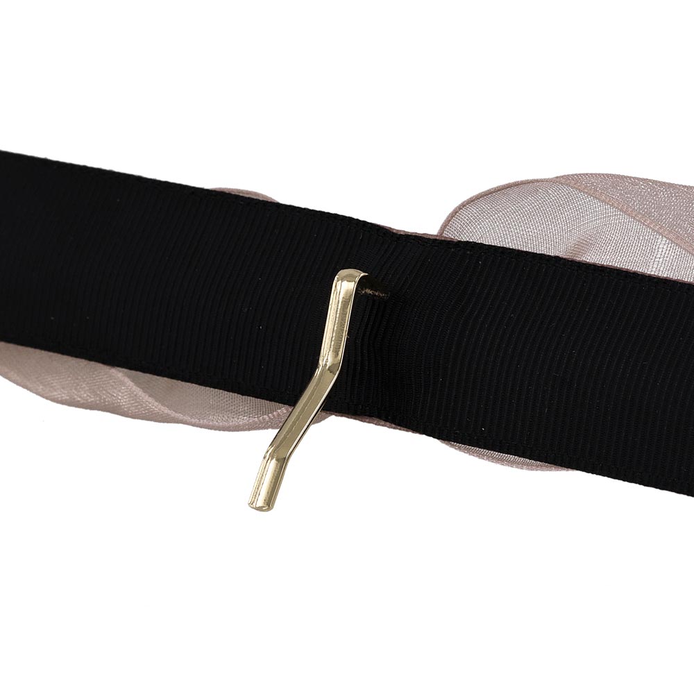 Sheer Bow Snap Band Pony Hook