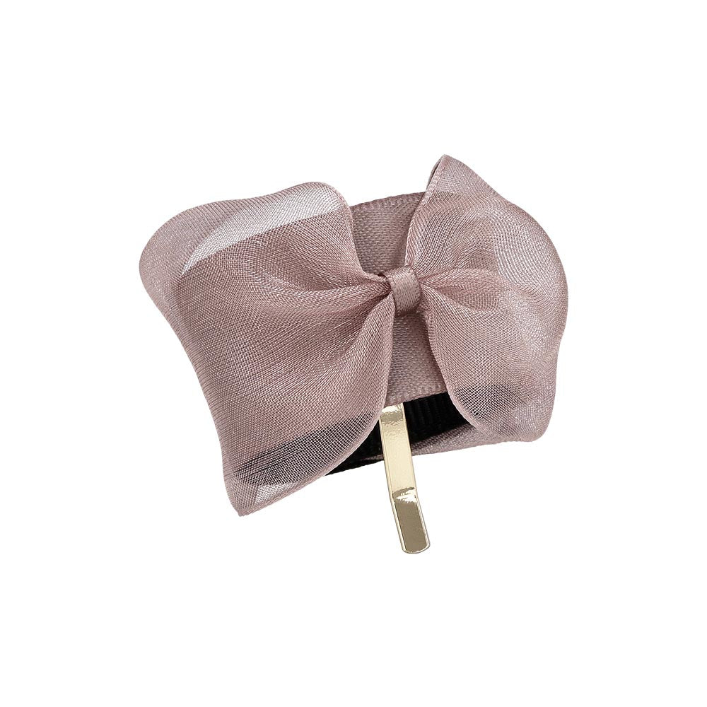 Sheer Bow Snap Band Pony Hook