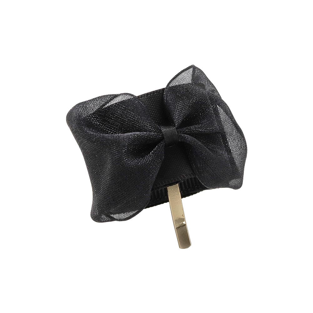 Sheer Bow Snap Band Pony Hook