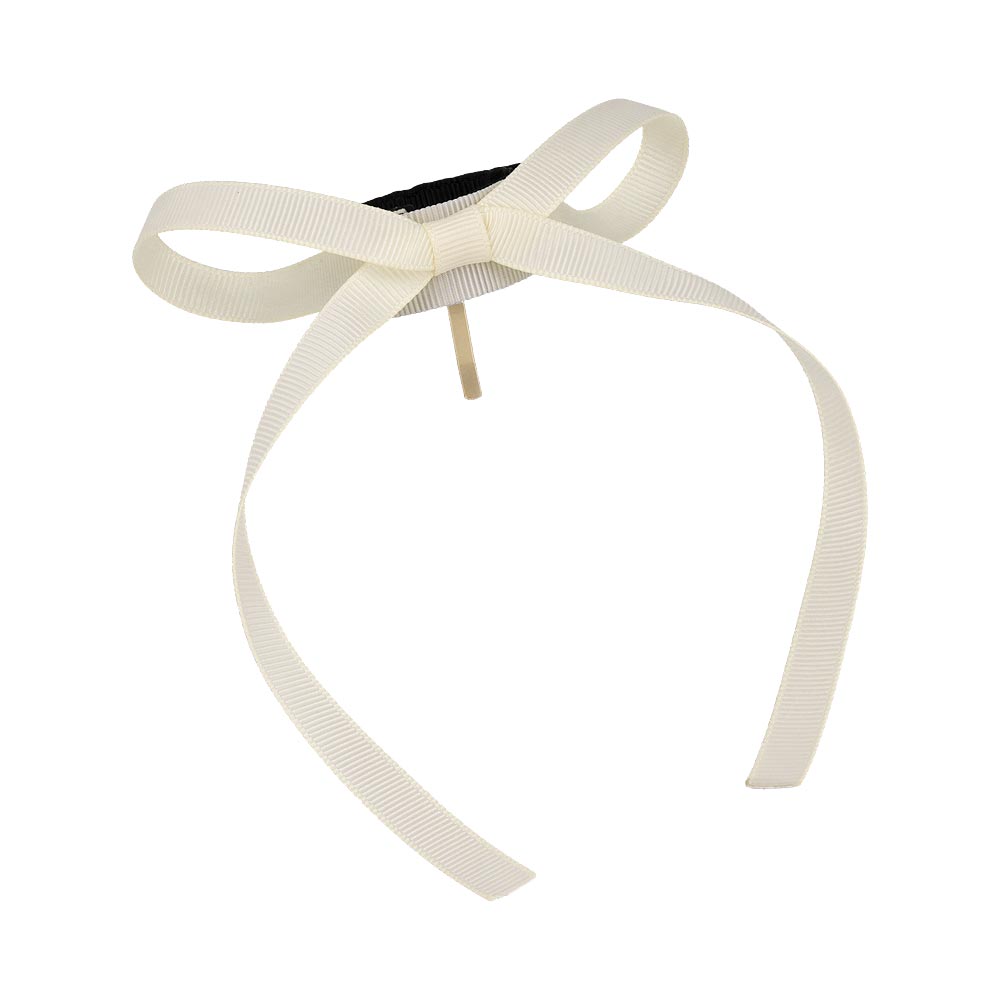 Grosgrain Bow Snap Band Pony Hook