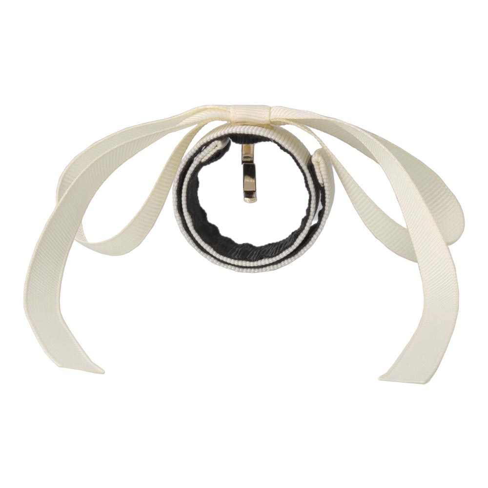 Grosgrain Bow Snap Band Pony Hook