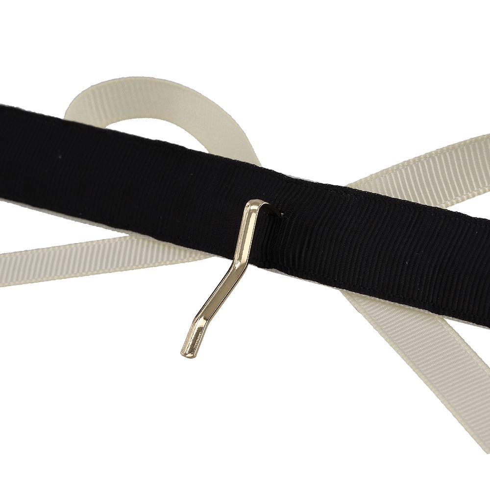 Grosgrain Bow Snap Band Pony Hook